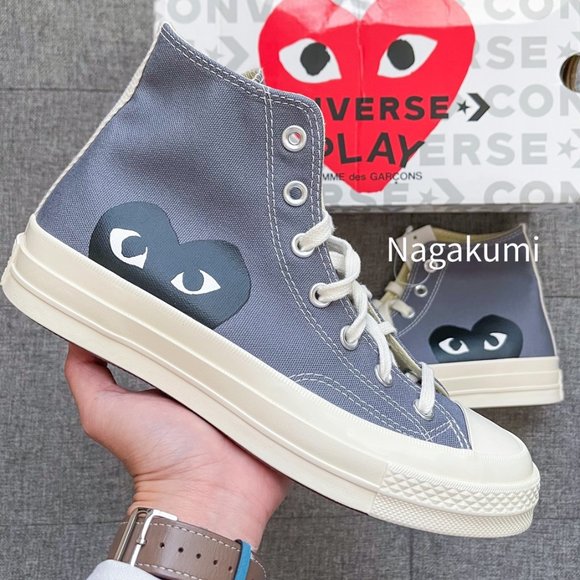 Comme des Garcons PLAY Shoes - Host Pick ⭐️🖤 New converse cdg comme des garçons play HI grey